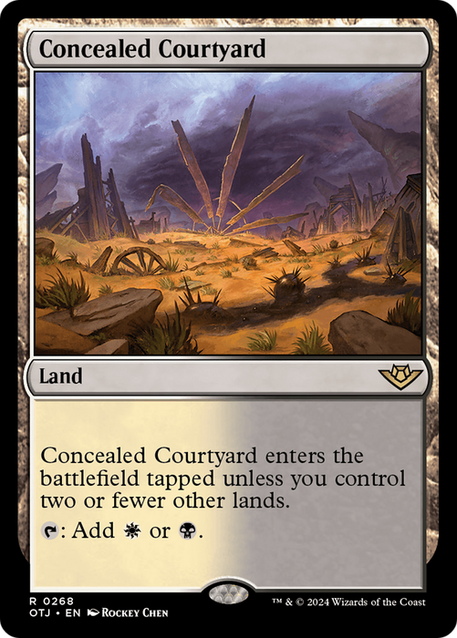 Concealed Courtyard [OTJ-268] Foil - Outlaws of Thunder Junction