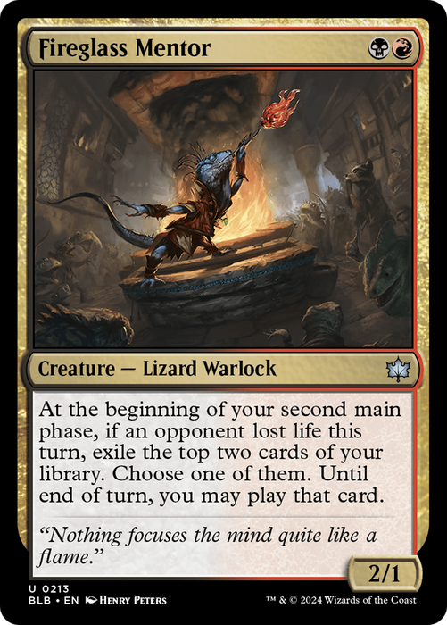 Fireglass Mentor [BLB-213] Foil - Bloomburrow