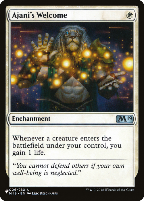 Ajani's Welcome [PLST-M19-6] - The List