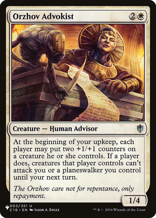 Orzhov Advokist [PLST-C16-3] - The List