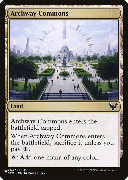 Archway Commons [PLST-STX-263] - The List