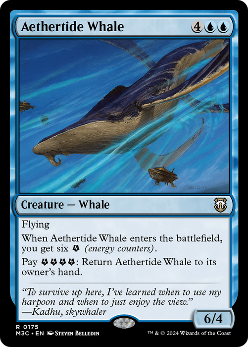 Aethertide Whale [M3C-175] Foil - Modern Horizons 3 Commander