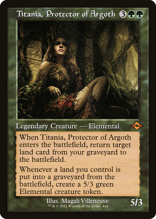 Titania, Protector of Argoth [MH2-416] Etched Foil - Modern Horizons 2