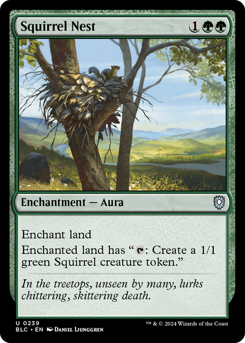 Squirrel Nest [BLC-239] - Bloomburrow Commander