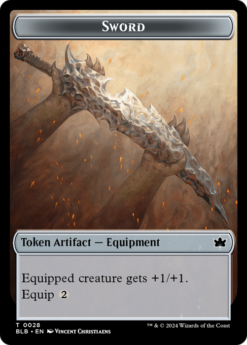 Sword [TBLB-028] - Bloomburrow Tokens