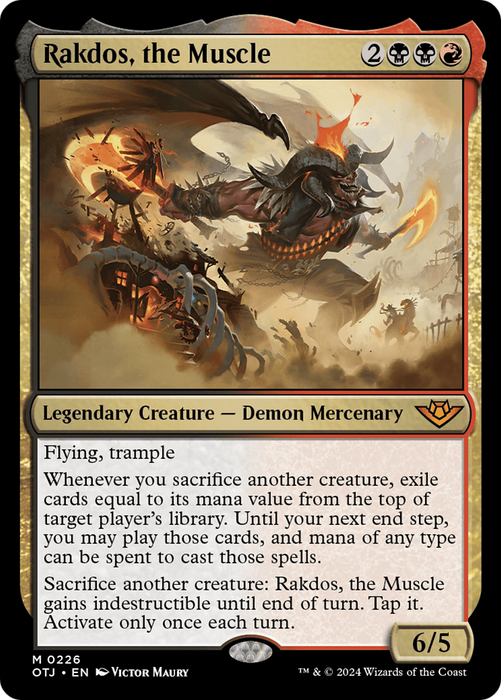 Rakdos, the Muscle [OTJ-226] Foil - Outlaws of Thunder Junction