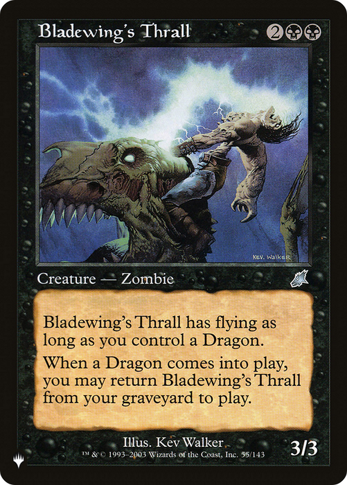 Bladewing's Thrall [PLST-SCG-55] - The List