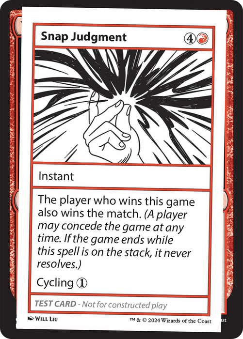 Snap Judgment [MB2-999-SJ] - Mystery Booster 2