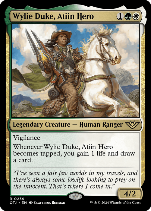 Wylie Duke, Atiin Hero [OTJ-239] - Outlaws of Thunder Junction