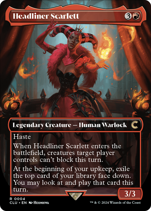 Headliner Scarlett (Borderless) [CLU-004] - Ravnica: Clue Edition