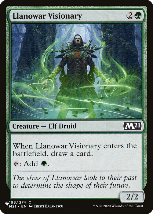 Llanowar Visionary [PLST-M21-193] - The List