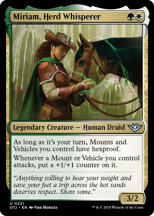 Miriam, Herd Whisperer [OTJ-221] Foil - Outlaws of Thunder Junction