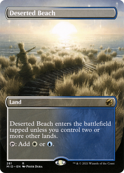 Deserted Beach (Borderless) [MID-281] - Innistrad: Midnight Hunt