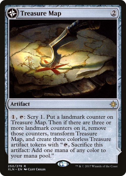 Treasure Map // Treasure Cove (compasslanddfc) [XLN-250] - Ixalan