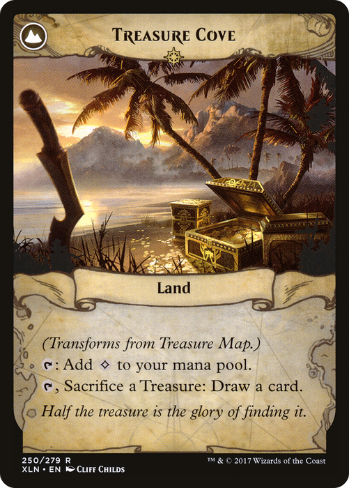 Treasure Map // Treasure Cove (compasslanddfc) [XLN-250] - Ixalan