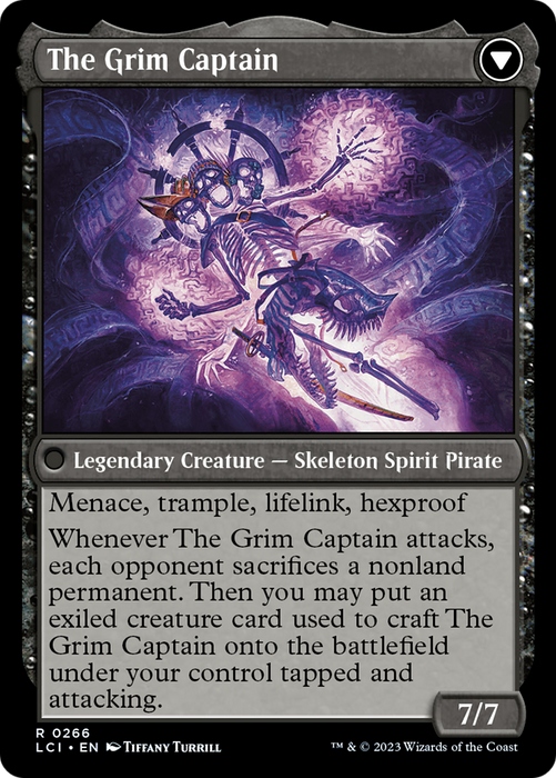 Throne of the Grim Captain // The Grim Captain [LCI-266] Foil - The Lost Caverns of Ixalan