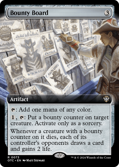 Bounty Board (Extended Art) [OTC-073] - Outlaws of Thunder Junction Commander