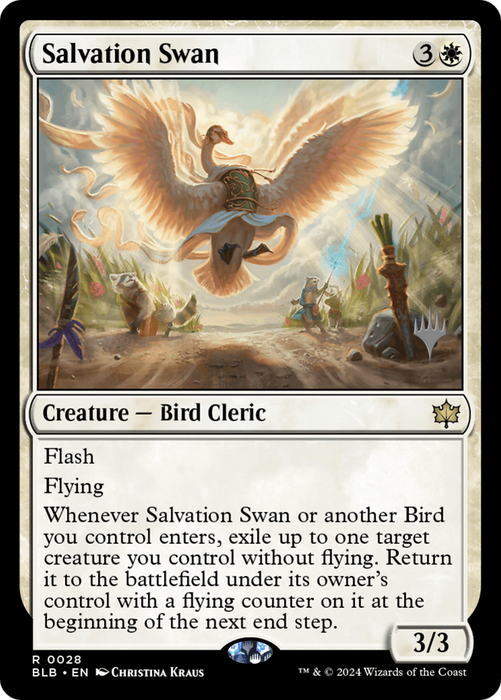 Salvation Swan [PBLB-28P] - Bloomburrow Promos