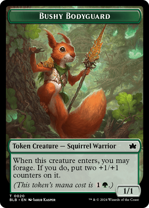 Bushy Bodyguard [TBLB-020] Foil - Bloomburrow Tokens