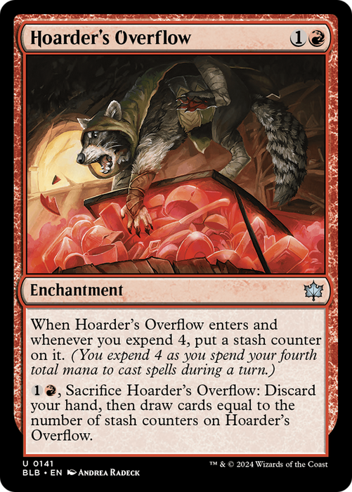 Hoarder's Overflow [BLB-141] Foil - Bloomburrow