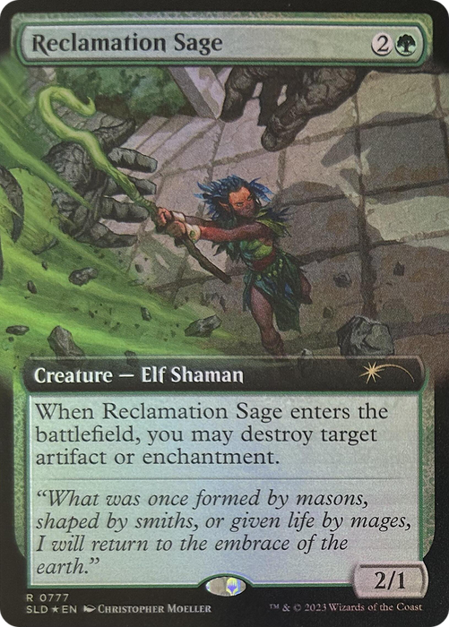 Reclamation Sage (Extended Art) [SLD-777] Foil - Secret Lair Drop