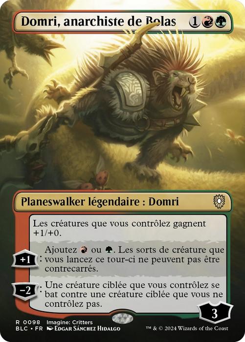 Domri, Anarch of Bolas (Borderless) [BLC-098] - Bloomburrow Commander