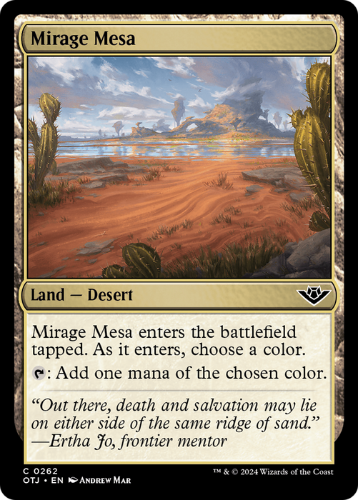 Mirage Mesa [OTJ-262] Foil - Outlaws of Thunder Junction