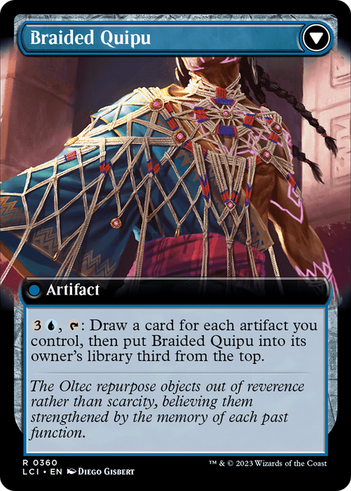 Braided Net // Braided Quipu (Extended Art) [LCI-360] - The Lost Caverns of Ixalan