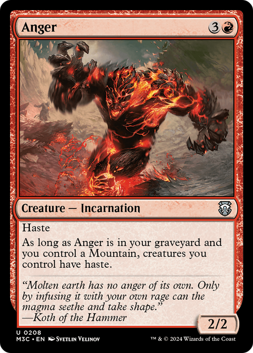 Anger [M3C-208] - Modern Horizons 3 Commander