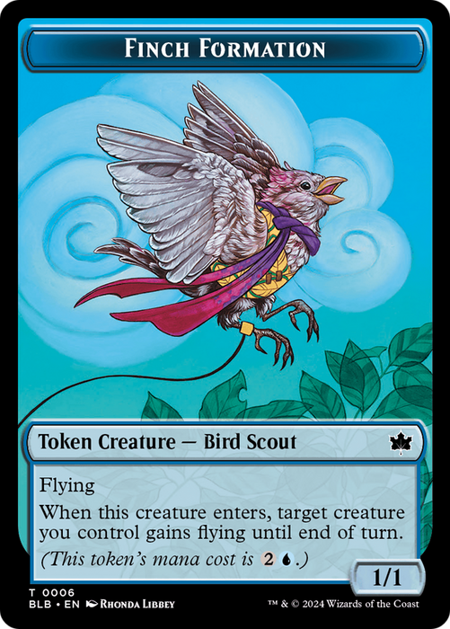 Finch Formation [TBLB-006] Foil - Bloomburrow Tokens