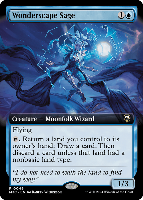 Wonderscape Sage (Extended Art) [M3C-049] Foil - Modern Horizons 3 Commander