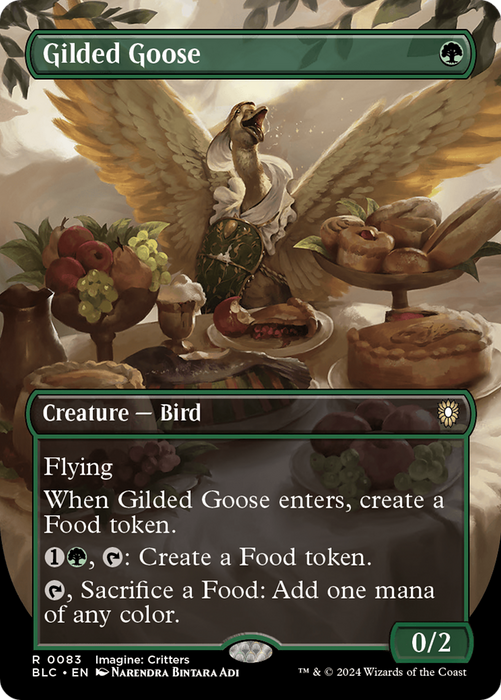 Gilded Goose (Borderless) [BLC-083] Foil - Bloomburrow Commander