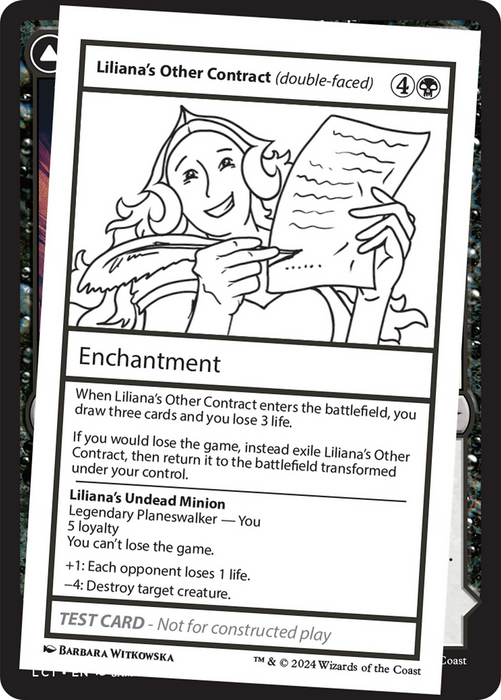 Liliana's Other Contract // Liliana's Undead Minion [MB2-999-LOC] - Mystery Booster 2