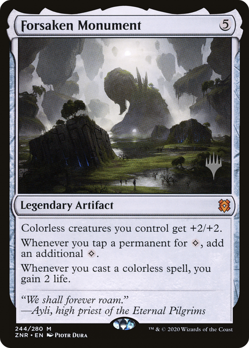 Forsaken Monument [PZNR-244P] - Zendikar Rising Promos