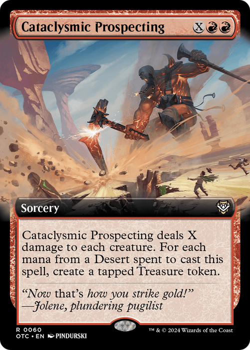 Cataclysmic Prospecting (Extended Art) [OTC-060] - Outlaws of Thunder Junction Commander