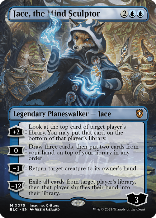 Jace, the Mind Sculptor (Borderless) [BLC-075] - Bloomburrow Commander