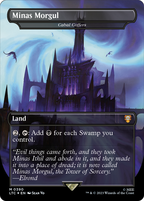 Cabal Coffers / Minas Morgul (Borderless) [LTC-390] Foil - Tales of Middle-earth Commander