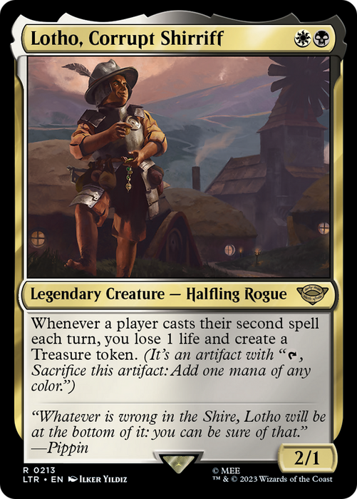 Lotho, Corrupt Shirriff [LTR-213] Foil - The Lord of the Rings: Tales of Middle-earth