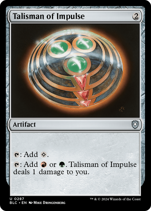 Talisman of Impulse [BLC-287] - Bloomburrow Commander