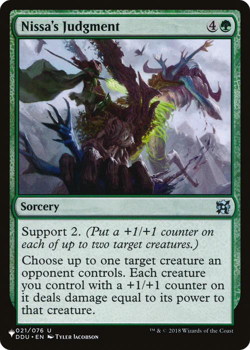 Nissa's Judgment [PLST-DDU-21] - The List