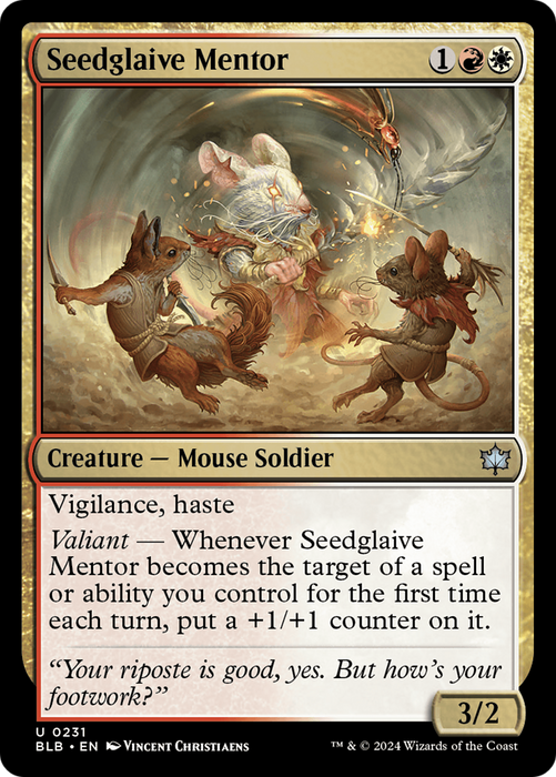 Seedglaive Mentor [BLB-231] Foil - Bloomburrow