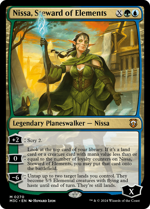 Nissa, Steward of Elements [M3C-270] Foil - Modern Horizons 3 Commander