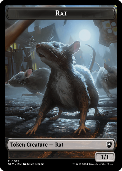 Rat [TBLC-019] Foil - Bloomburrow Commander Tokens