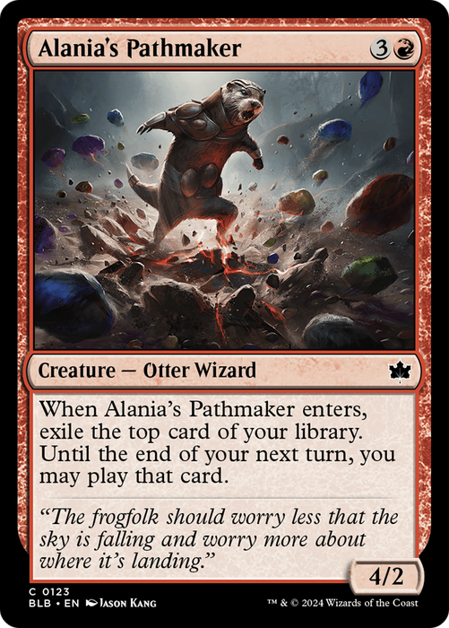 Alania's Pathmaker [BLB-123] Foil - Bloomburrow