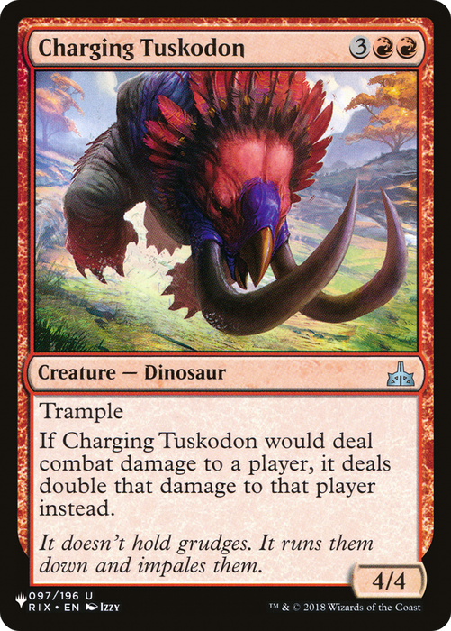 Charging Tuskodon [PLST-RIX-97] - The List