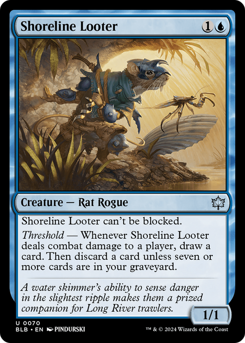 Shoreline Looter [BLB-070] Foil - Bloomburrow