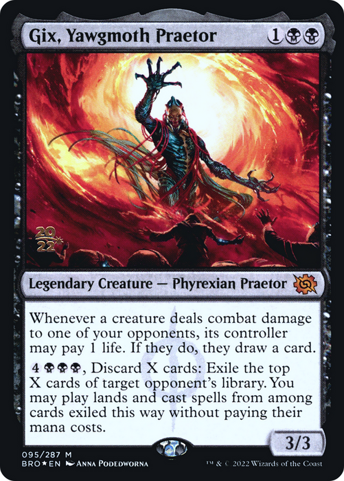 Gix, Yawgmoth Praetor [PBRO-95S] Foil - The Brothers' War Promos