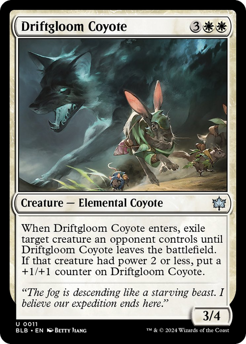 Driftgloom Coyote [BLB-011] Foil - Bloomburrow