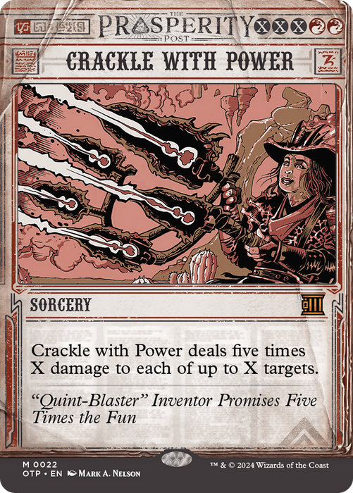 Crackle with Power (Showcase) (Borderless) [OTP-022] Foil - Breaking News