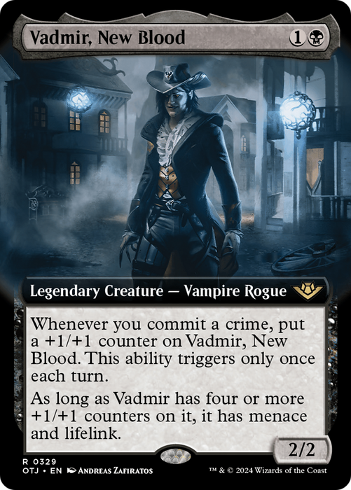 Vadmir, New Blood (Extended Art) [OTJ-329] - Outlaws of Thunder Junction